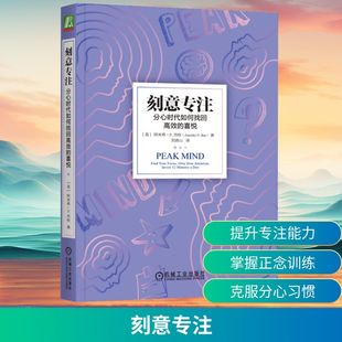 译 机械工业出版 阿米希·P.杰哈 著 美 喜悦 社 心理学 刻意专注 刘清山 分心时代如何找回高效