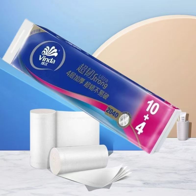 维达超韧4层2040克实心卷实惠装