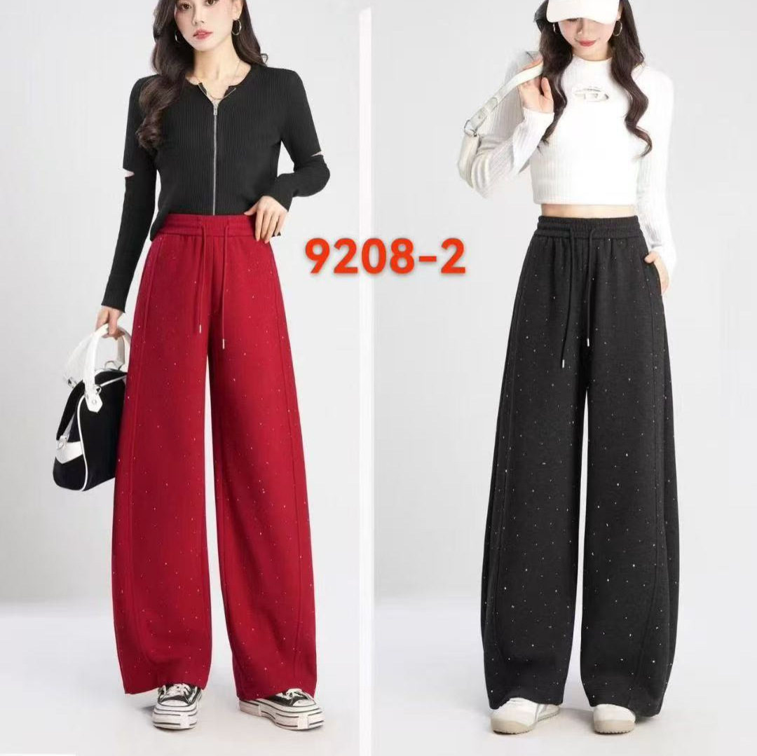 2026春季新款复合加绒加厚撒银弯刀裤女9208,女装/女士精品,休闲裤,淘宝优惠券,粉丝福利购,淘宝优惠卷
