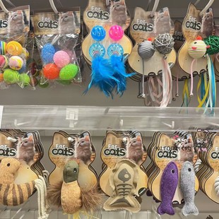 NITORI宜得利 猫咪玩具 纸花球 羽毛铃铛 仿木小老鼠 猫隧道宠物