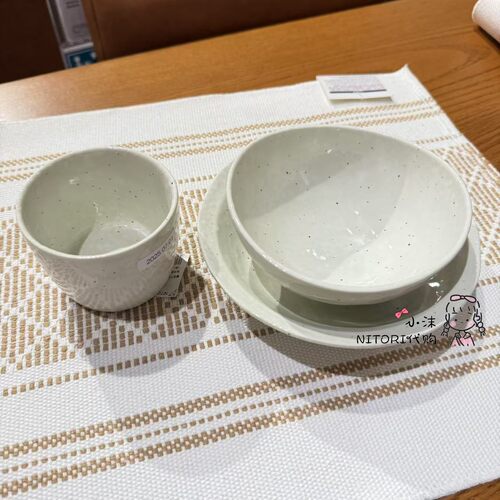 日本NITORI宜得利 美浓烧IV系列陶瓷茶杯饭碗小钵深盘大盘可微波