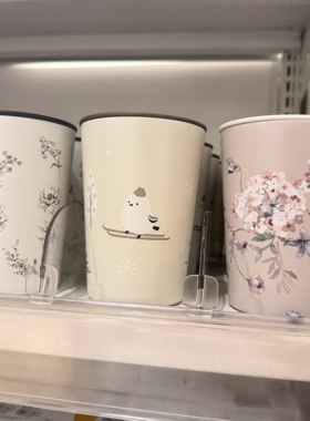 NITORI宜得利 新款带盖不锈钢杯470ml 家用办公水杯随手杯 咖啡杯