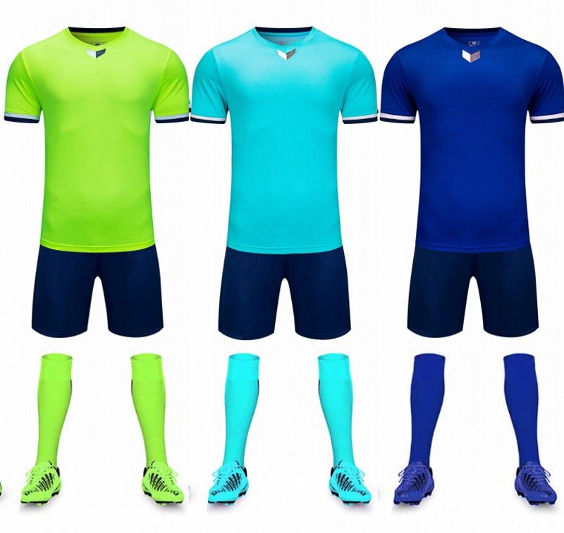 어린이 라이트 보드 축구 유니폼 정장 남자 반팔 성인 저지 초등 및 중등 학생을위한 맞춤형  훈련 유니폼 저지