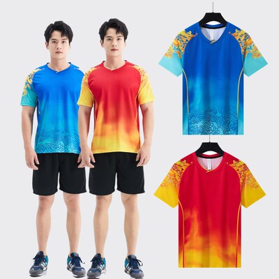 龙舟龙纹乒乓球服印字印号DIY