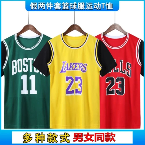 Комплект, спортивный костюм, летняя трендовая баскетбольная форма для спортзала, снаряжение подходит для мужчин и женщин, короткий рукав, для бега, свободный крой