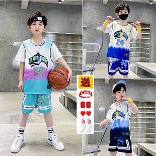 大童篮球服男童速干幼儿园训练服儿童球衣男孩背心青少年运动套装