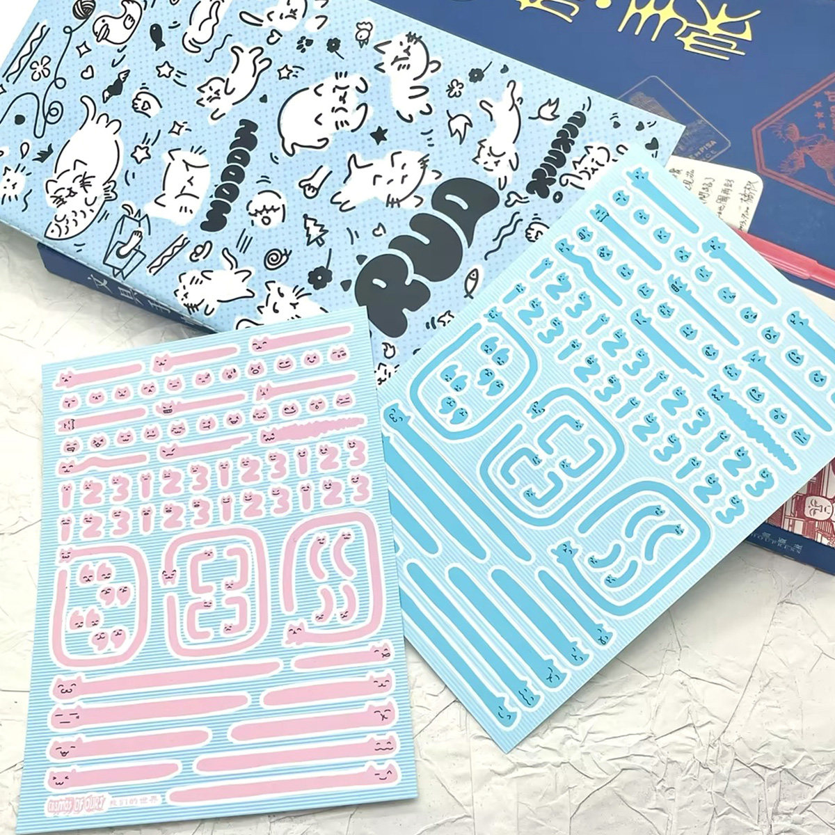 「猫条图鉴Ⅲ」原创手帐贴纸PET 10*14cm 哑膜切膜手绘 