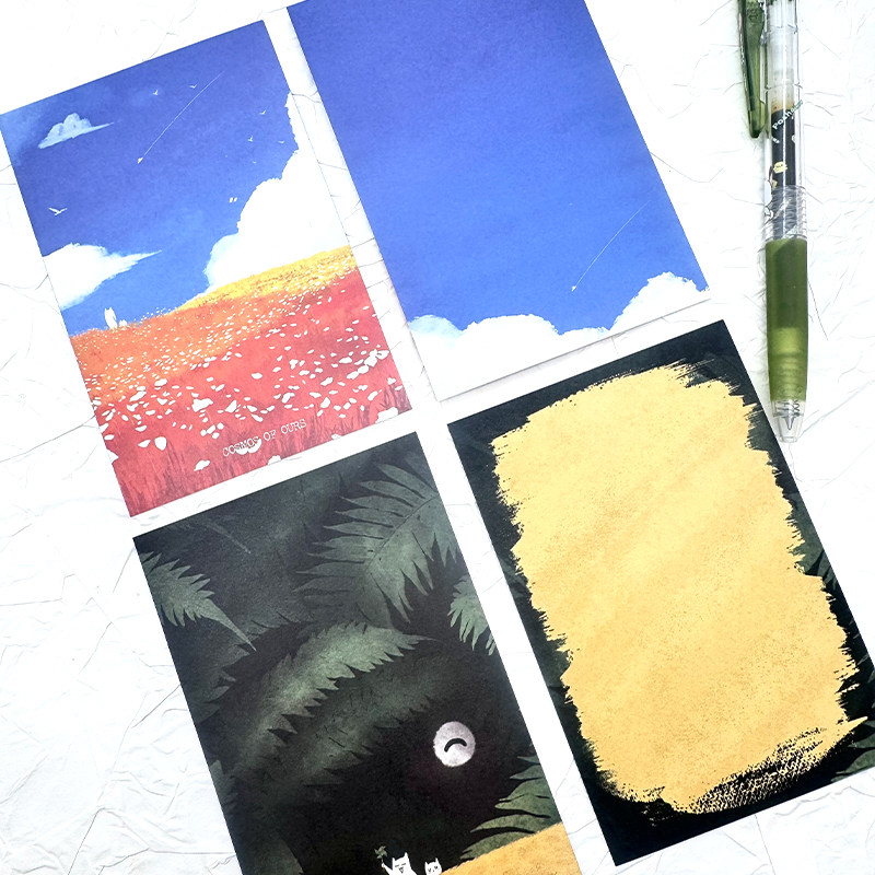 A7「阿金和JOJO」原创无胶便签本分装 手帐素材手绘风