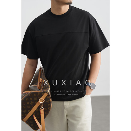 XUXIAO徐潇sorona凉感纯色T恤男