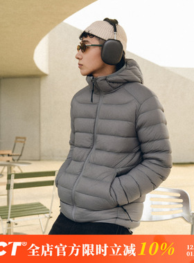 BDCT 2025日系90鸭绒轻薄连帽排骨羽绒服外套男秋冬短款羽绒外套