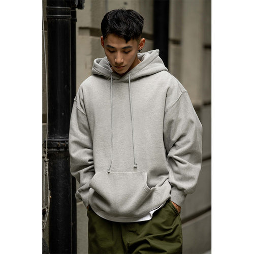 BDCT春秋日系百搭重磅连帽卫衣