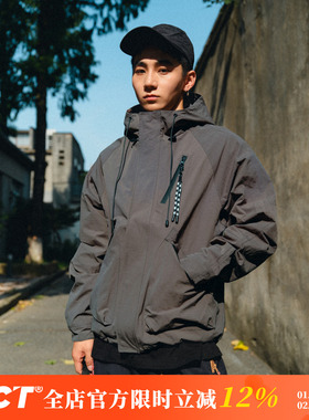 BDCT 山系户外防风城市机能纯色冲锋工装外套男春秋百搭宽松夹克