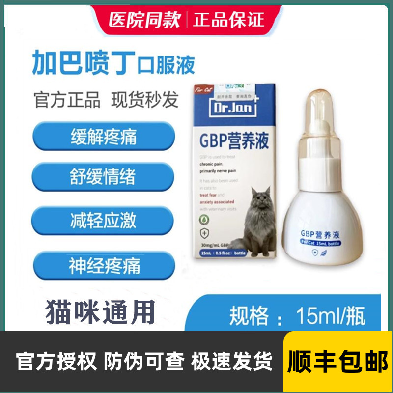 猫咪加巴喷丁猫GBP营养液猫咪应激反应异常疼痛神经慢性疼痛-封面