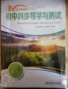 正版代购 定考神针 2019春 初中同步导学与测试 语文八年级下册 人教版 浙江教育出版社 8年级下册 赠送过关检测试卷 赠送参考答案