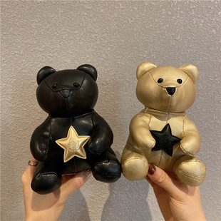 星巴克限量会员星礼包有星人10周年纪念徽章黑色金色萌熊小熊挂件