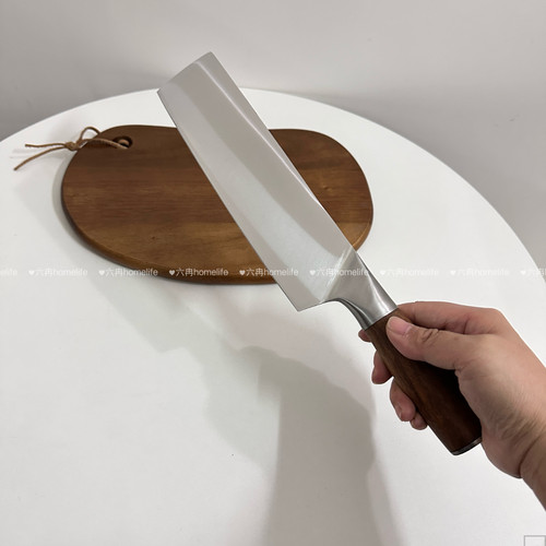 梨花木实木柄不锈钢小菜刀！厨师刀菜刀家用切片刀切菜刀片鸭切肉