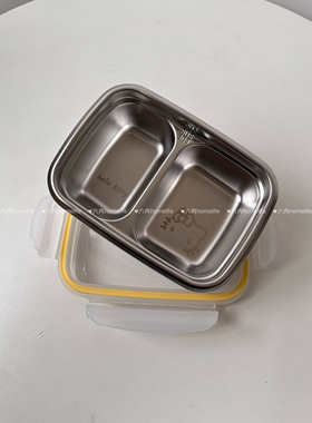 可微波炉304钢kitty小饭盒带盖保鲜盒儿童小饭盒成人上班带饭饭盒