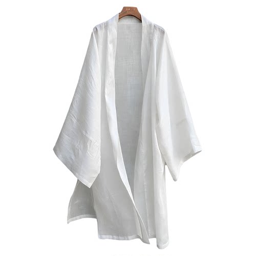 留几点有与夏季薄款苎麻汉服长袍