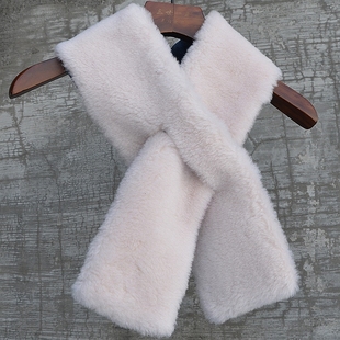 男女通用冬季保暖长方形撞色条纹围脖羊毛围巾复古中式个性小众