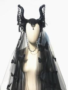 假面舞会万圣节派对牛角装饰搞怪怪异头饰派对COS抖音聚会发饰女