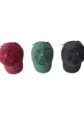 OUR纯色休闲鸭舌帽！韩国童装代购2026春款男女童中大童鸭舌帽