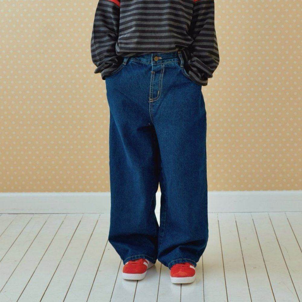 MINIMAL直筒牛仔裤！QZ~韩国童装代购 26春儿童拼接百搭长裤,童装/婴儿装/亲子装,裤子,淘宝优惠券,粉丝福利购,淘宝优惠卷