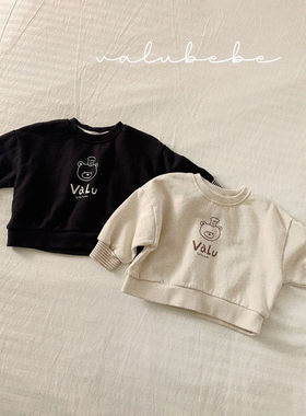 valu卡通柔软卫衣！筱筱QZ~韩国童装代购26春婴幼儿小童休闲上衣