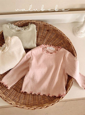 valu锁边舒适打底衫！筱筱QZ~韩国童装代购 26春款婴幼儿小童T恤