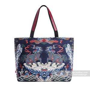 X.A design原创设计印花包特价断货款帆布包单肩大包双11不退不换