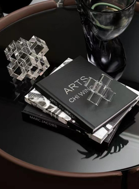 客厅主题茶几轻奢十字架水晶摆件