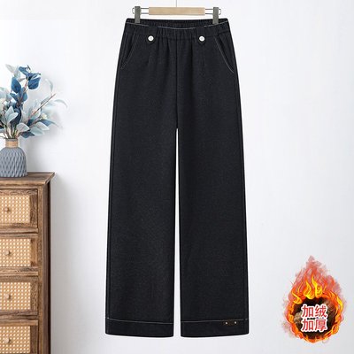 2025新款中老年女裤冬季加绒加厚