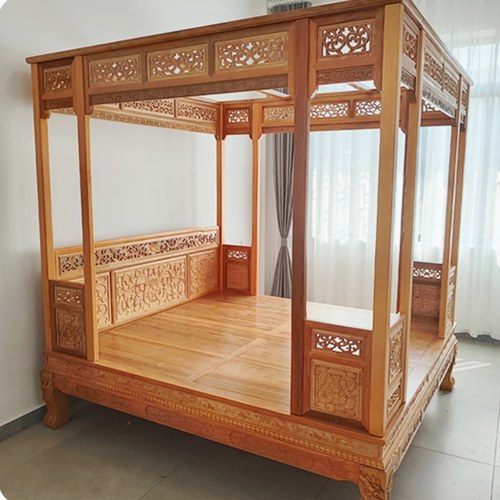 全实木金花梨木架子床卧室中式床