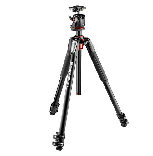 曼富图MK190XPRO3-BHQ2 单反相机铝合金3节三脚架+球形云台