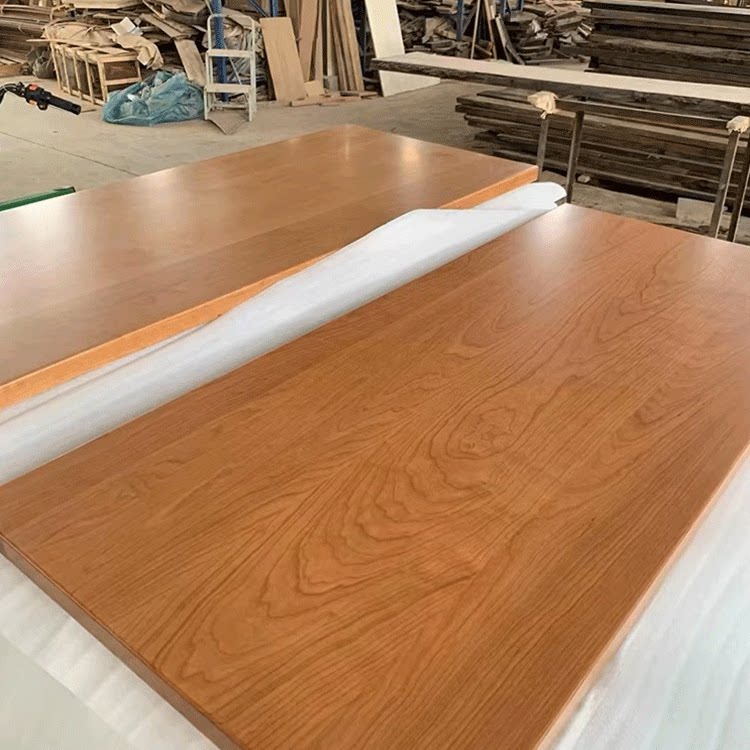 北美fas红橡木实木原木定制异形桌面板书桌飘窗吧台隔板定制家居