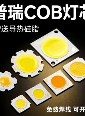 COB灯珠高亮30瓦灯芯7w12wLED面光源轨道灯筒射灯维修替换COB灯板