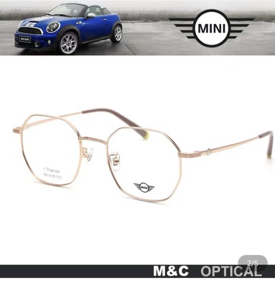 宝马MINI迷你眼镜架M53018全框超轻β钛精致时尚复古男女近视眼镜