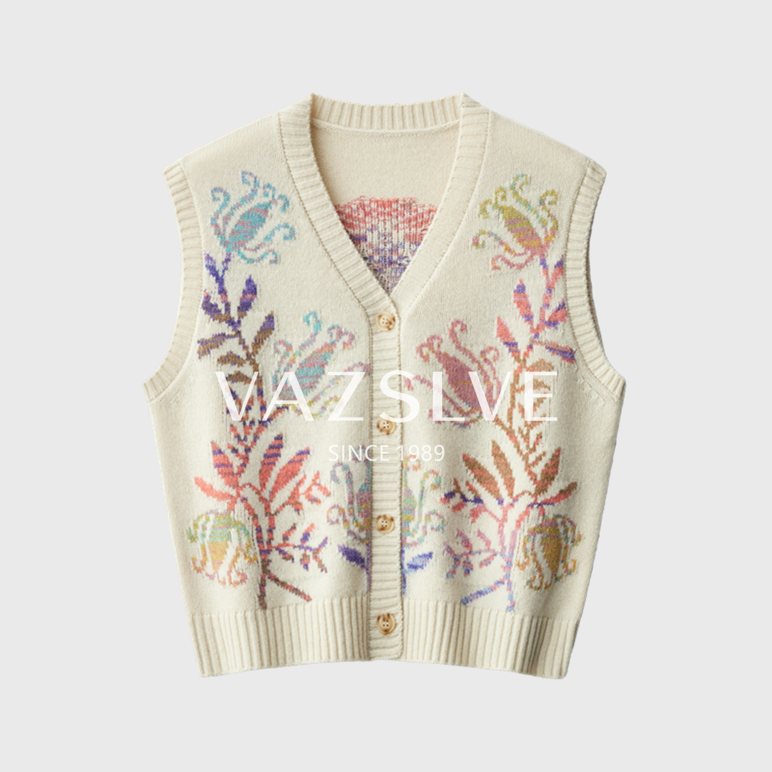 【羊绒+羊毛】轻奢设计感国风针织马甲秋冬小众独特复古ins风背心,女装/女士精品,羊绒衫,淘宝优惠券,粉丝福利购,淘宝优惠卷