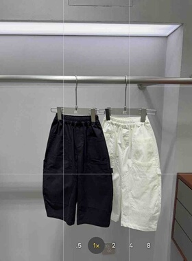 Ec尔菲梵潮牌小男孩宝宝童装夏季韩版设计工装薄款弯刀防蚊长裤子