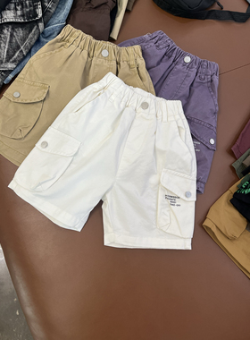 尔菲梵EC潮牌EFF夏天款男小中大童工装口袋5五分短中柔软纯棉裤子