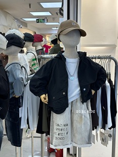 尔菲梵EC潮牌酷男秋天季款小童装连帽拉链长袖冲锋衣开衫风衣外套