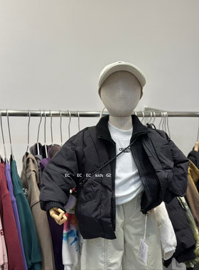 尔菲梵EC潮牌男冬天季款小童童装保暖洋气假两件羽绒服拉链外套