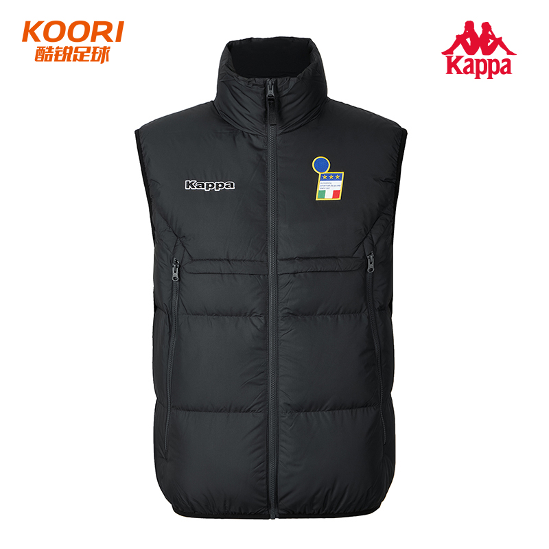 酷锐足球KAPPA卡帕冬季保暖羽绒马甲背心K0EZ2NY80S
