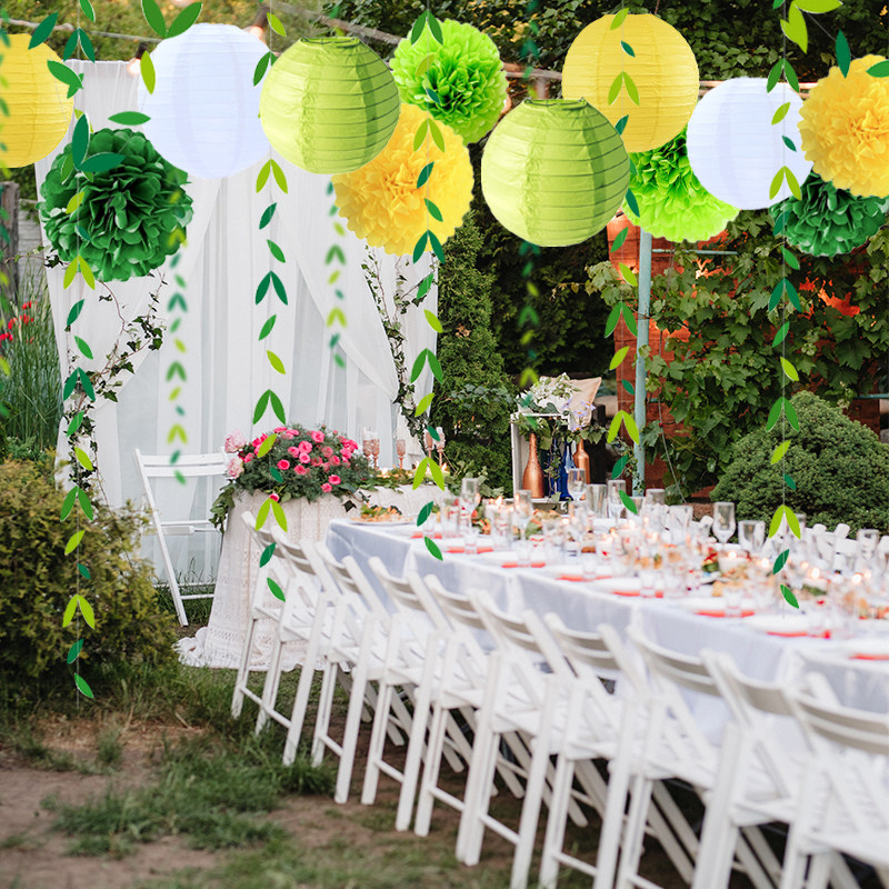 红利节庆25CM16件套纸质挂饰