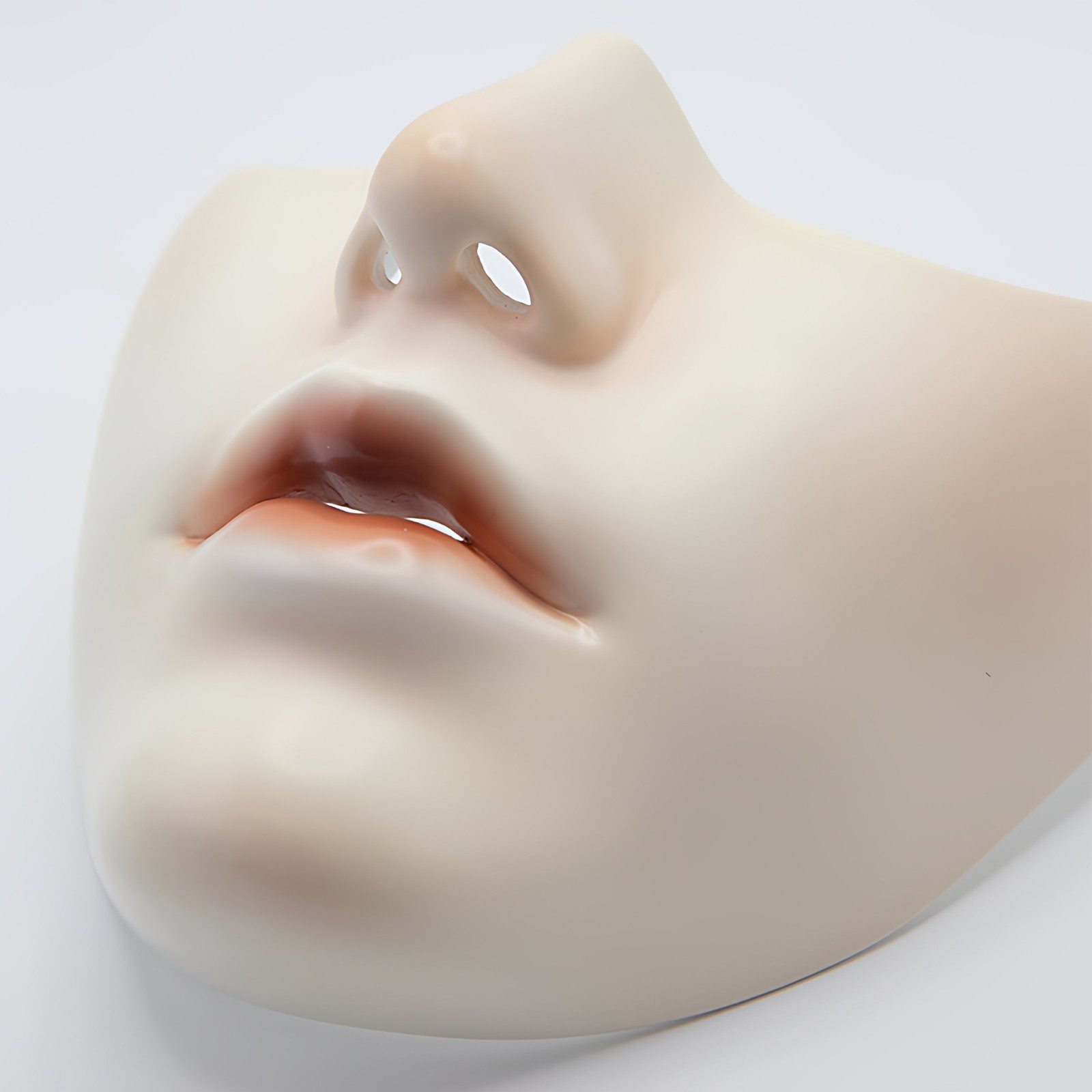 网红半砚雪半脸面具原创手绘cos摄影夜场派对道具国风女中式覆面