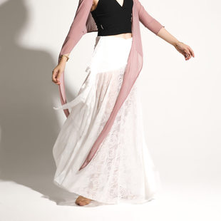 cherrydancer纪小白原创肚皮舞下装 蕾丝包臀大摆侧开叉裙仙女2022