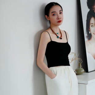 纪小白 休闲裤 女装 春夏高腰直筒裤 显瘦遮肉透气日常肚皮舞 长裤