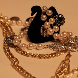 cherrydancer纪小白原创东方舞腰链珍珠装 饰百搭通勤肚皮舞配饰新