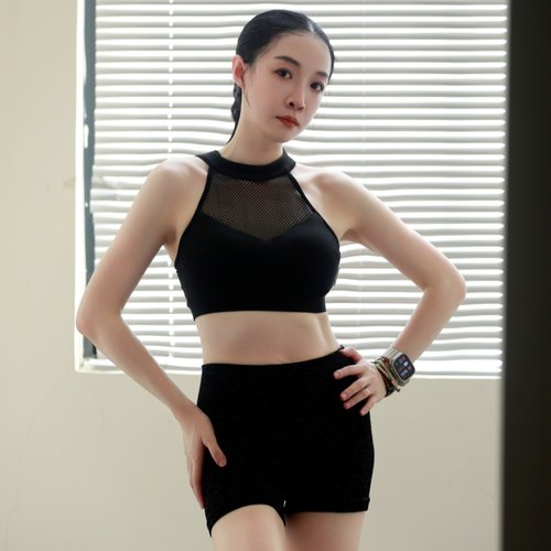 纪小白针织无缝高腰瑜伽短裙