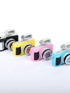 背包客适用于复古卡通相机模型带闪灯咔嚓发声配件背包背带装饰