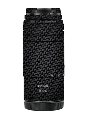 适用于佳能RF75-300 F4-5.6碳纤维保护贴膜75 300贴纸贴皮